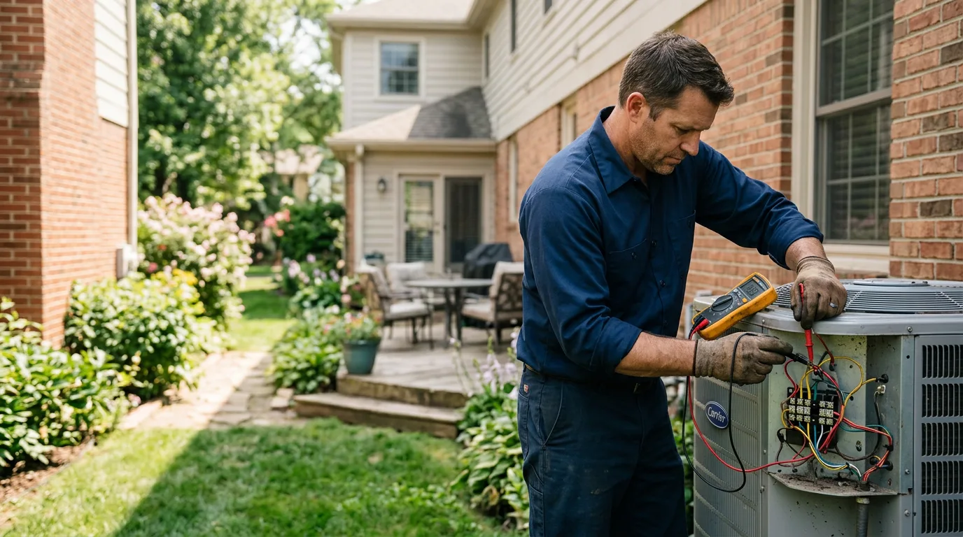HVAC technician working near Shelbyville, TN